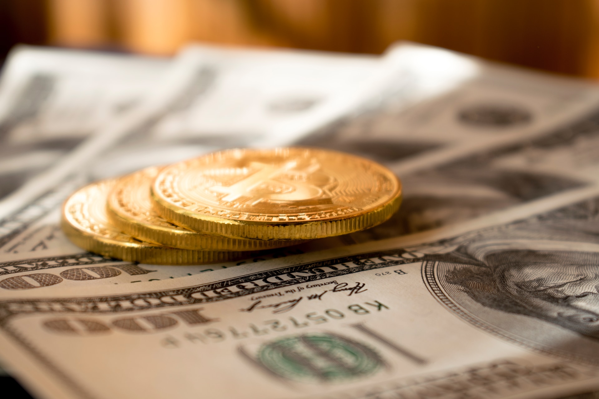 coins and dollars